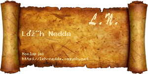 Léh Nedda névjegykártya